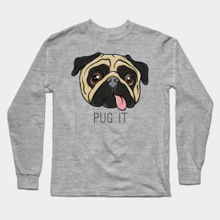 Potato Dog Sarcastic Quote Funny Pug Face Long Sleeve T-Shirt